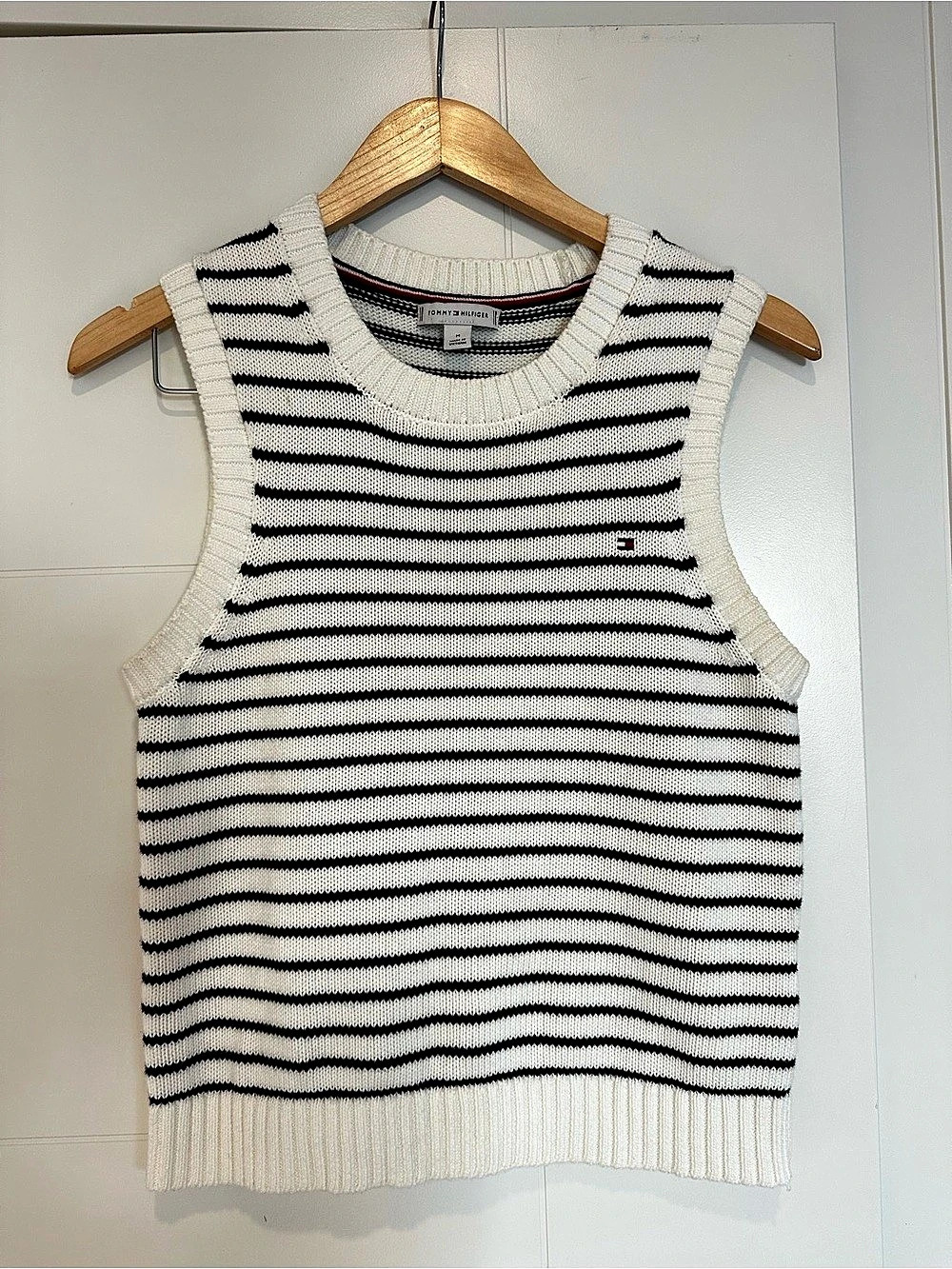 Tommy Hilfiger 100% Cotton Striped Vest